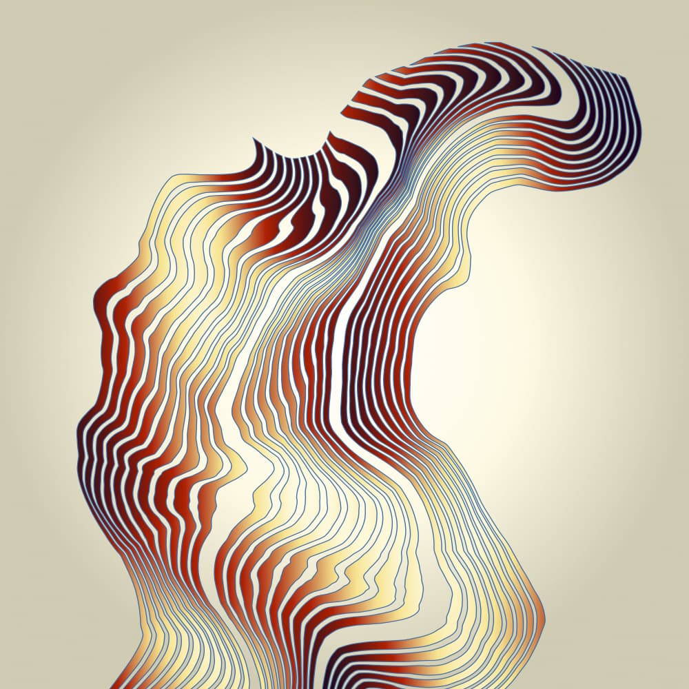 Elegant Fluid Pattern by Angelo Cerantola — canvas wall art