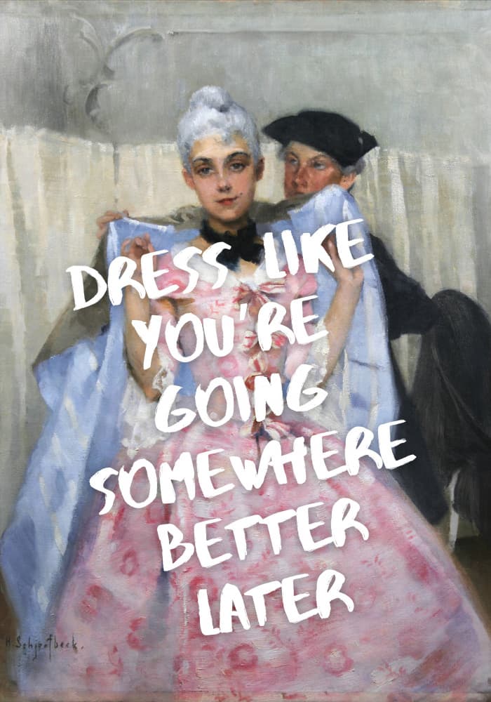 Dress for Success by Athene Fritsch — canvas wall art