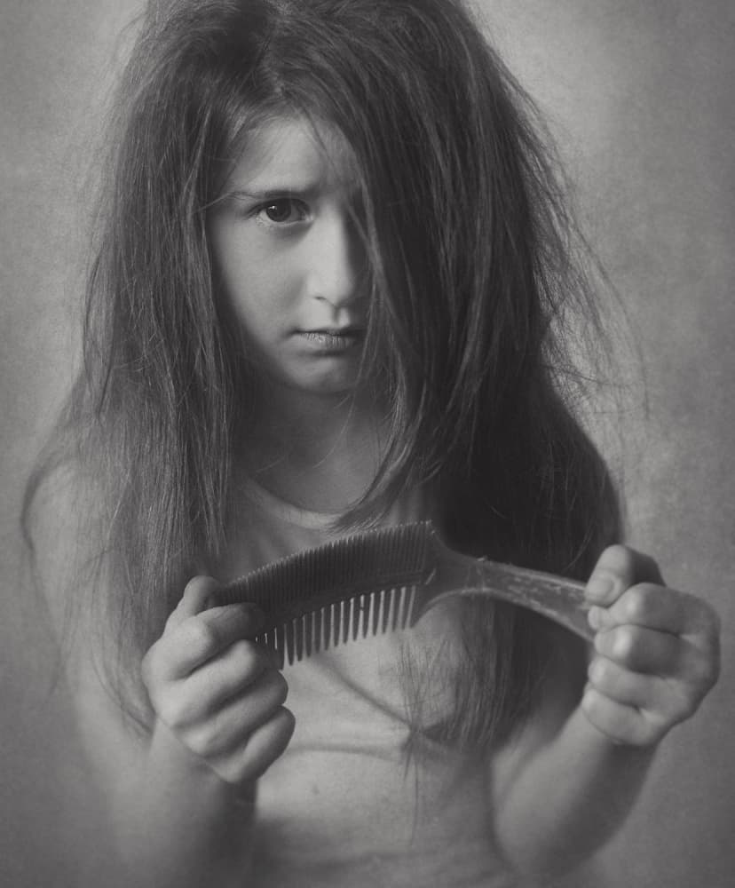 Messy Hair Day by Svetlana Bekyarova — canvas wall art