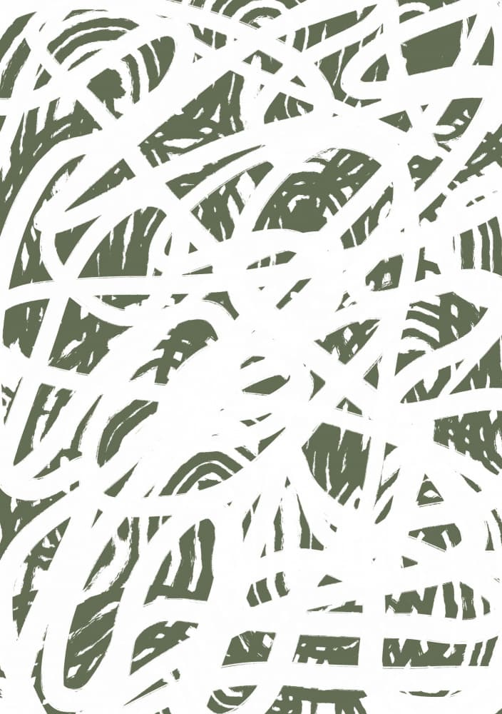 Dynamic White Strokes by Sharyn Bursic — canvas wall art