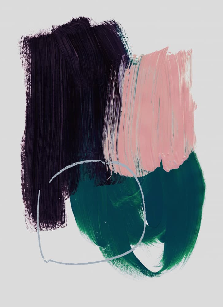 Abstract Brush Strokes 10 by Mareike Böhmer — canvas wall art