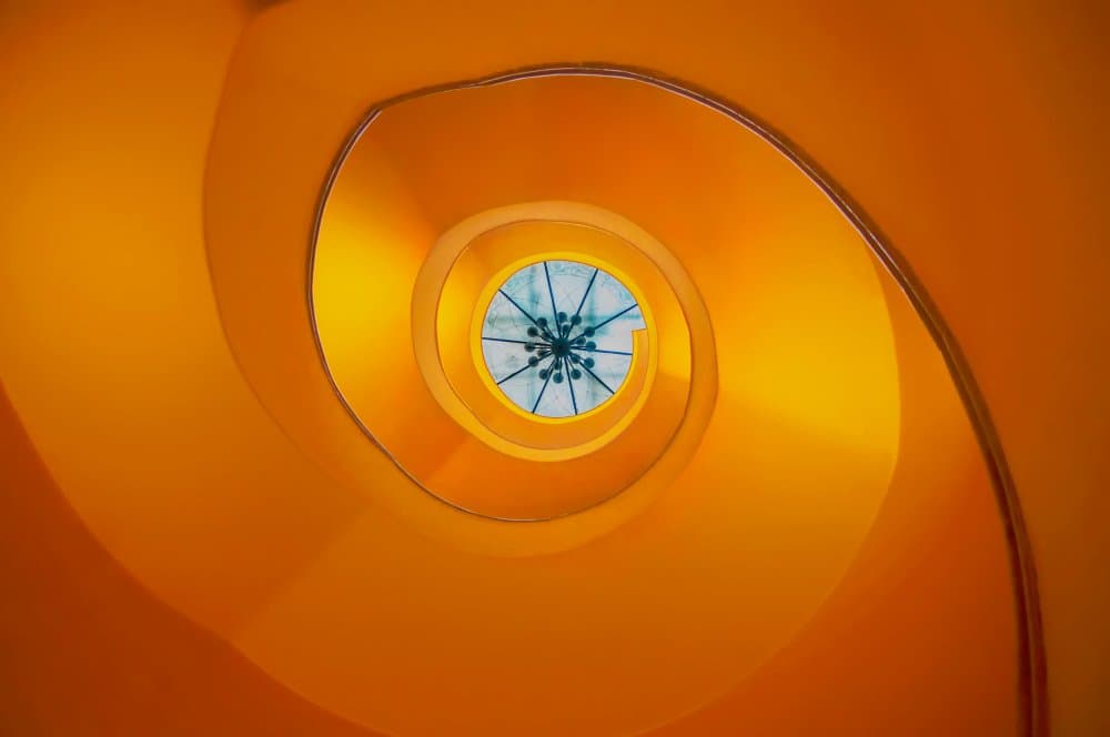Upward Spiral View by royhoo — canvas wall art
