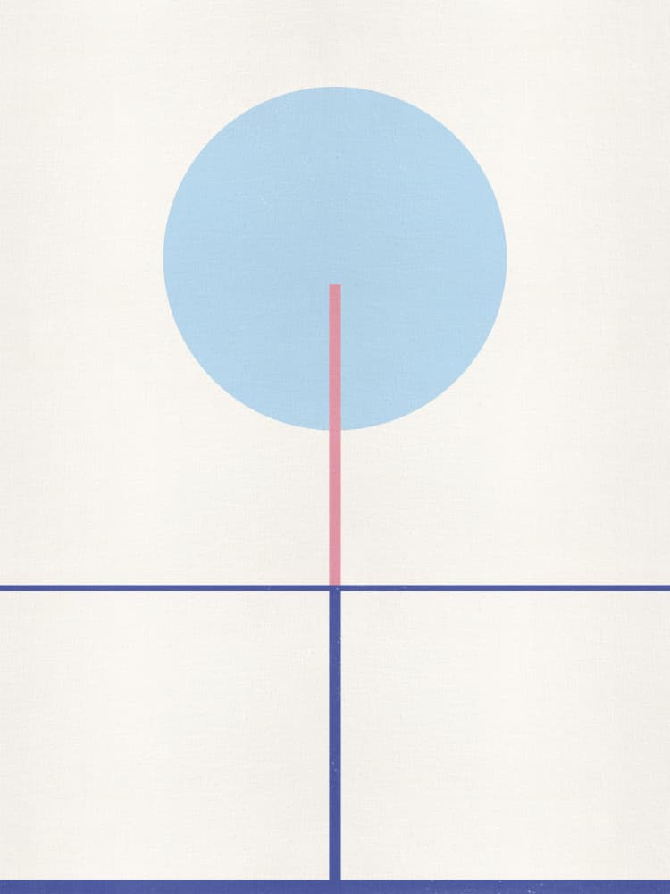 Modern Geometric Balance by The Printable Studio — canvas wall art
