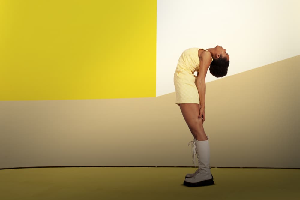 Modern Yellow Movement by Christine von Diepenbroek — canvas wall art