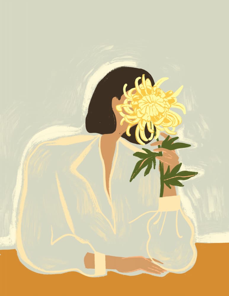 Thecrysanthemum by Arty Guava — canvas wall art