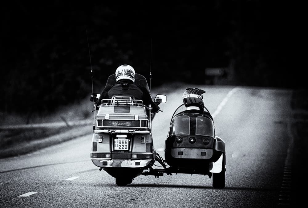Sidecar Road Trip by Allan Wallberg — canvas wall art