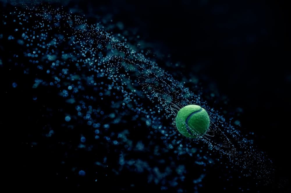 Vibrant Tennis Splash by Joe Conroy — canvas wall art