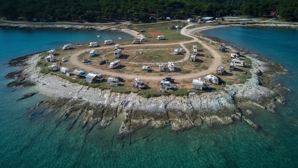 Coastal RV Camping by Primož Kožuh — canvas wall art