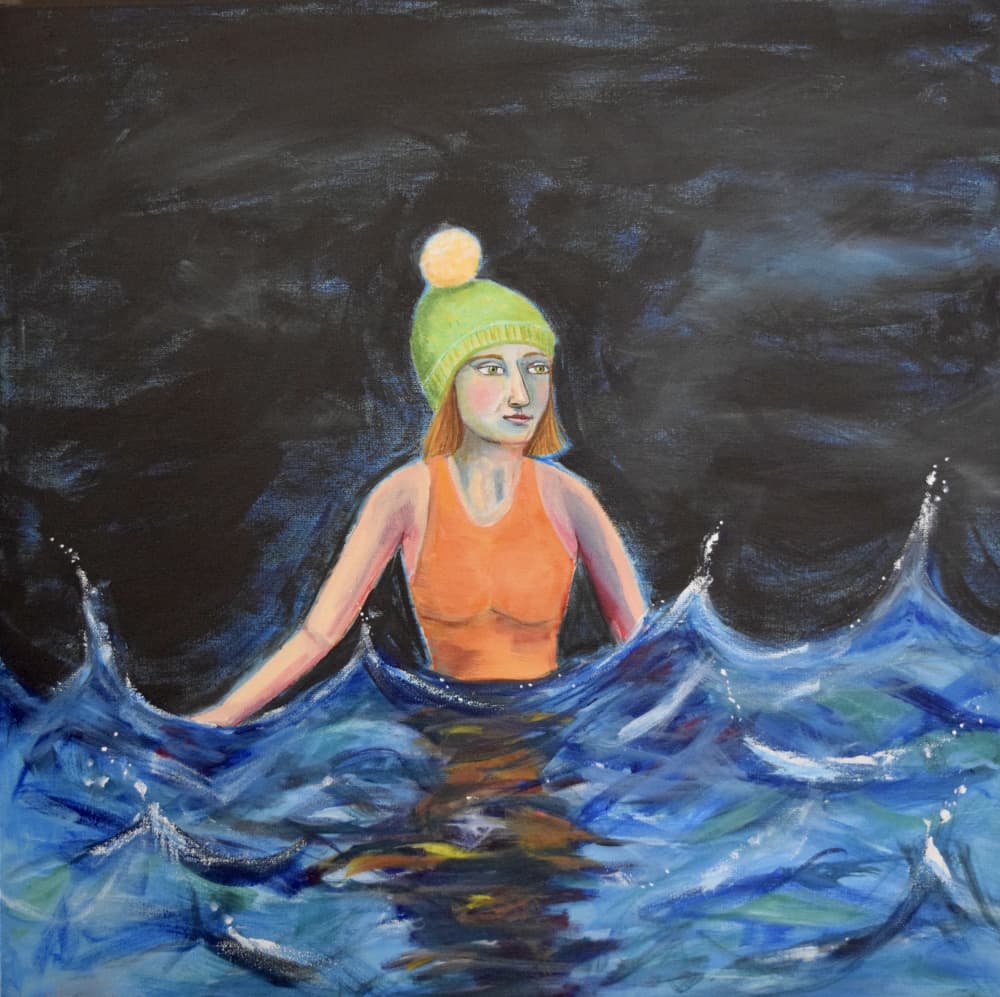 Cold Water Swimmer by Sharyn Bursic — canvas wall art