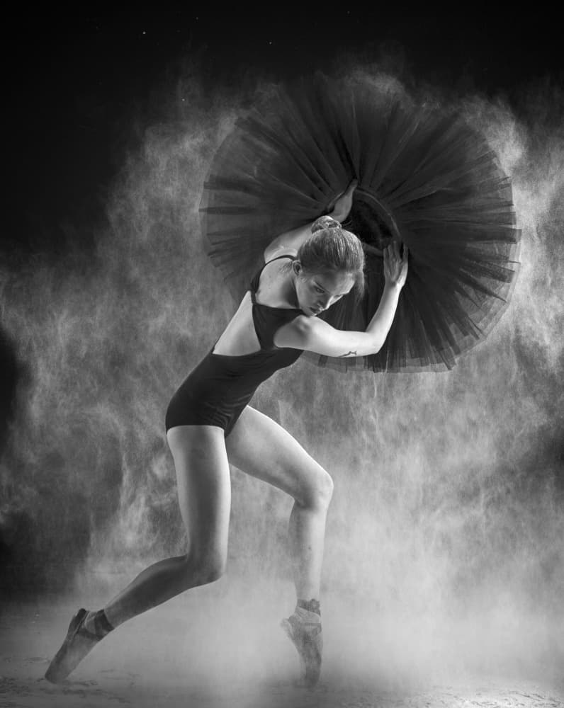 Dynamic Ballet Dust by Angela Muliani Hartojo — canvas wall art