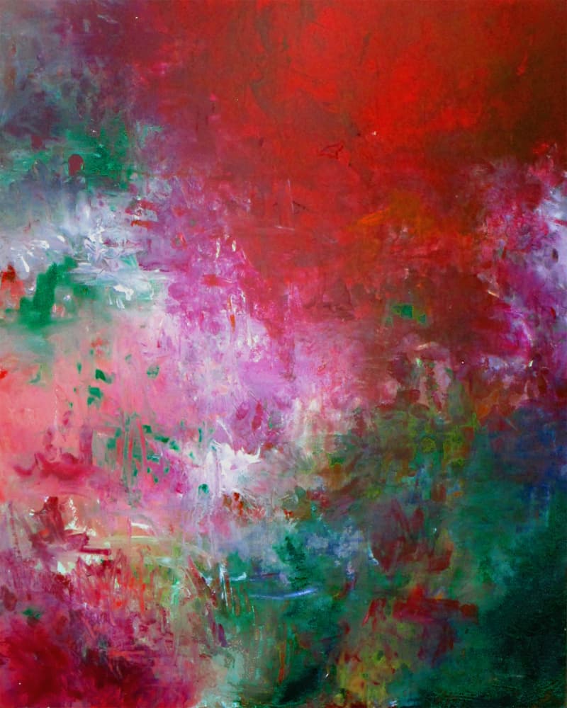 Vibrant Abstract Energy by Ron Halfant — canvas wall art