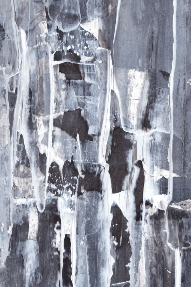 Textured Layers of Gray and White by uplusmestudio — canvas wall art