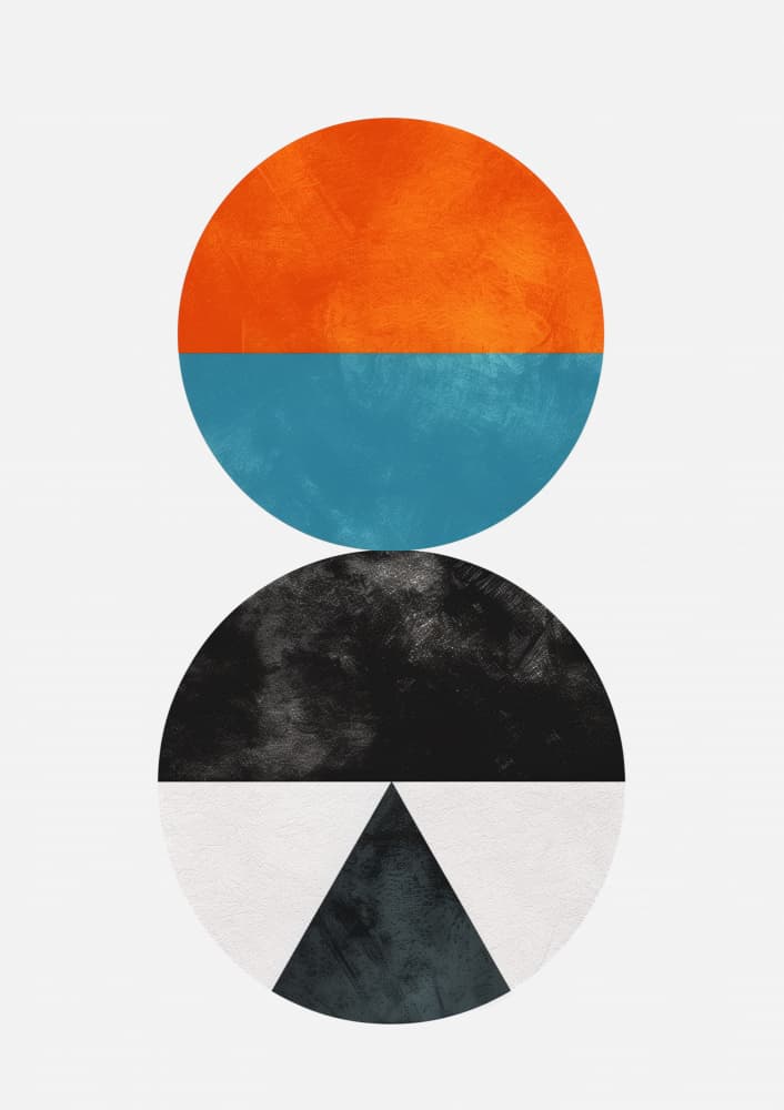 Modern Geometric Balance by SHANDU — canvas wall art