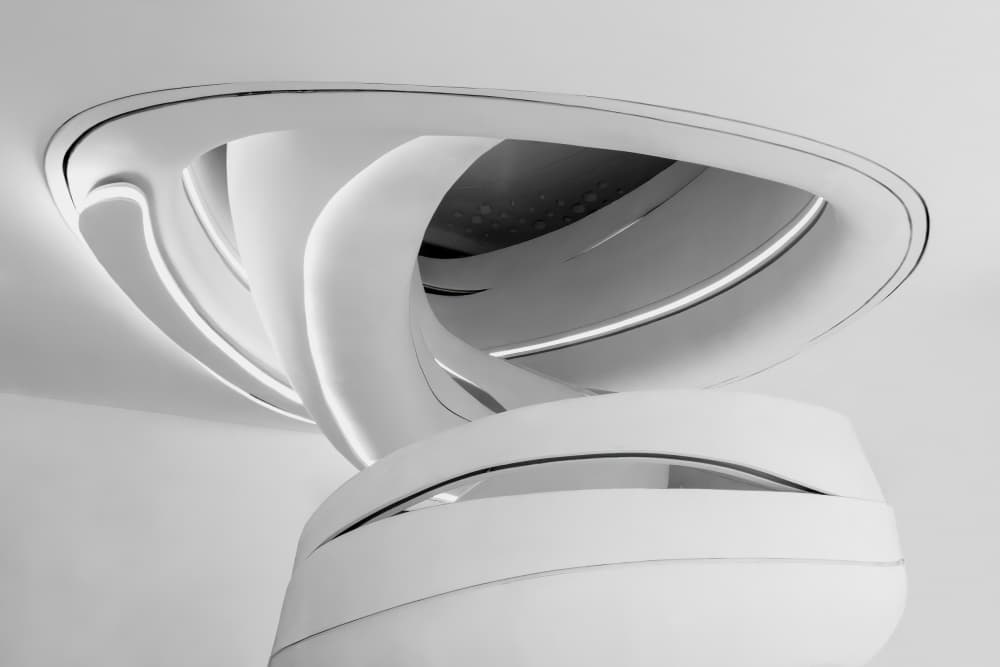 Flowing White Architecture by konglingming — canvas wall art