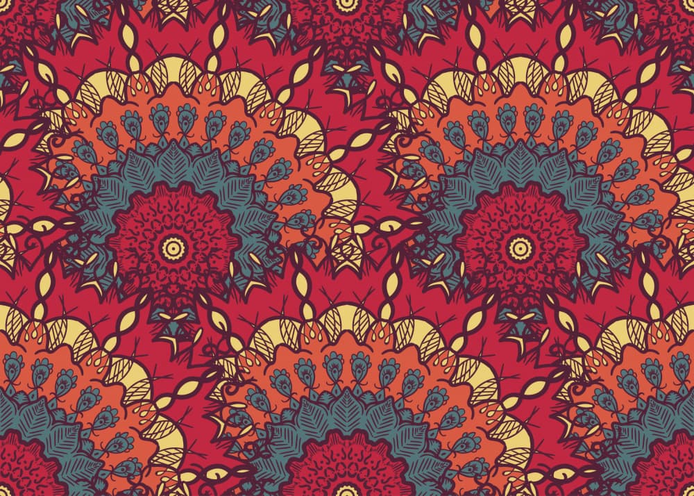 Bohemian Mandala Pattern by Marika Barsrsind — canvas wall art