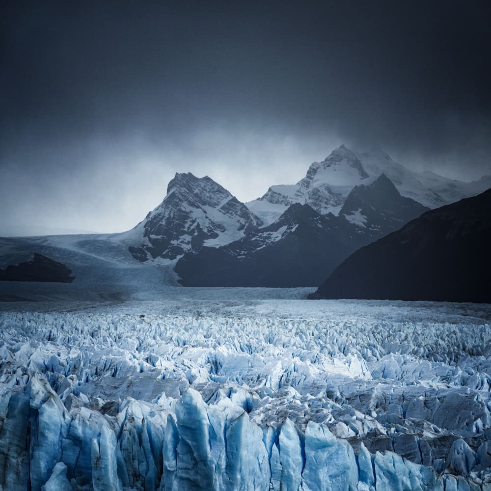 Dramatic Glacier Mountains by Willa Wei — canvas wall art