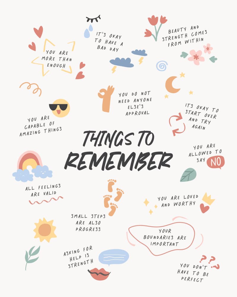 Positive Things To Remember by KsanaKalpa — canvas wall art