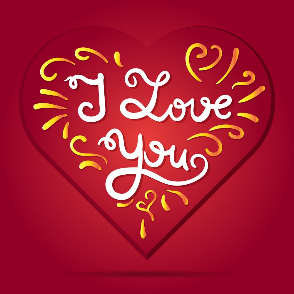 I Love You Heart by Marika Barsrsind — canvas wall art
