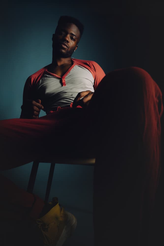 Cool Man in Red by h112o1 — canvas wall art