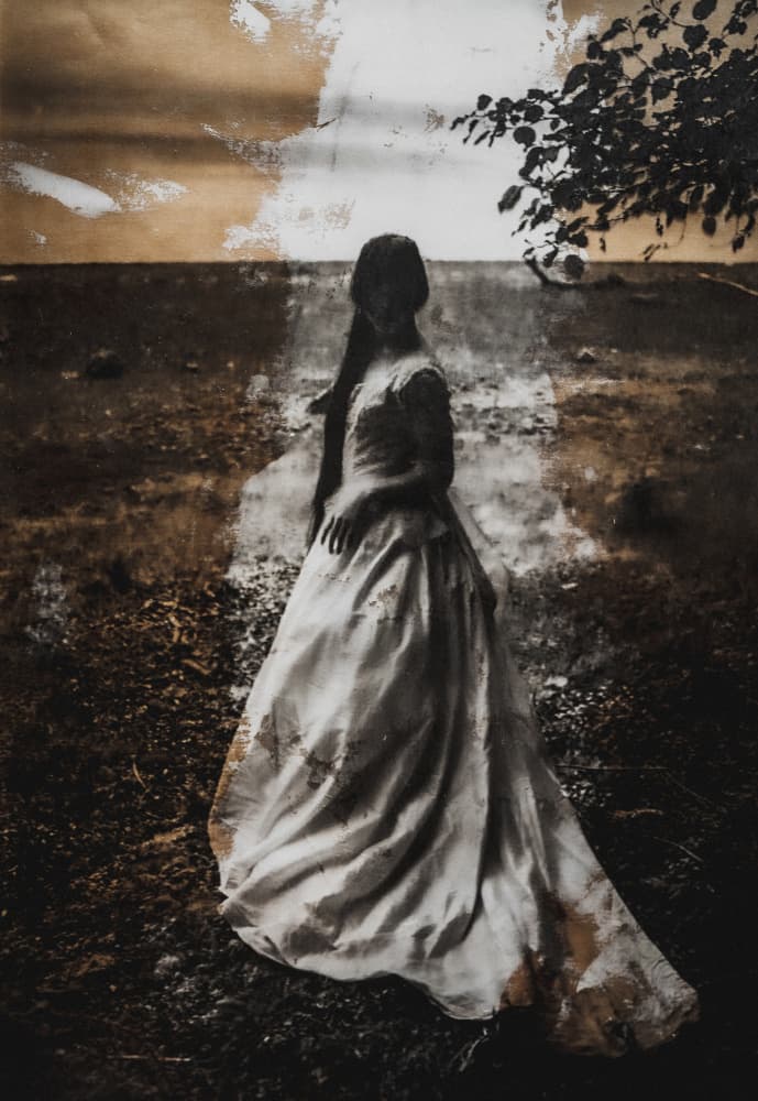 Haunting White Dress by Kurosaki Sangan — canvas wall art