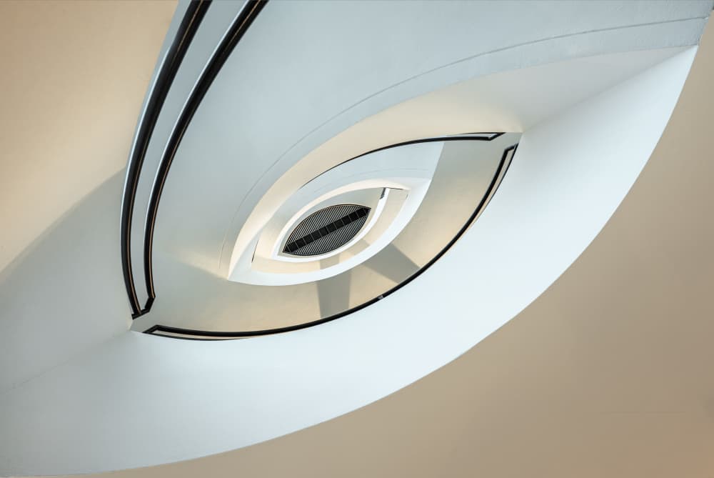 Elegant Spiral Staircase by fotomarion — canvas wall art