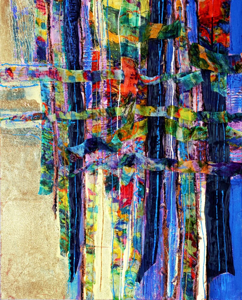 Colorful Cascade by Dorothy Fagan — canvas wall art