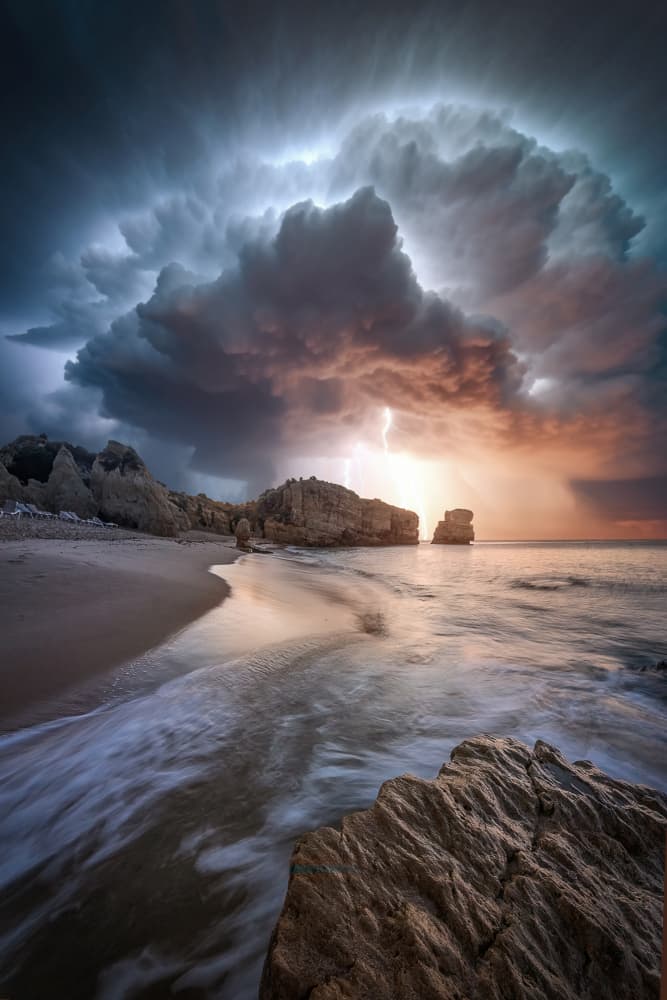 Dramatic Coastal Storm by Marcel Egger — canvas wall art