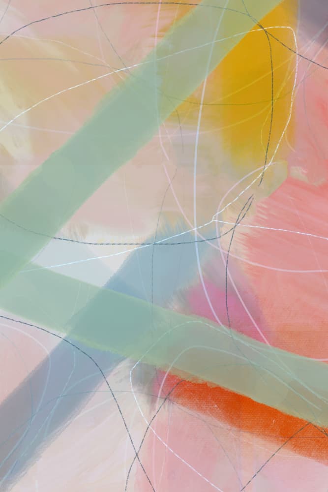 Soft Abstract Layers by cartissi — canvas wall art