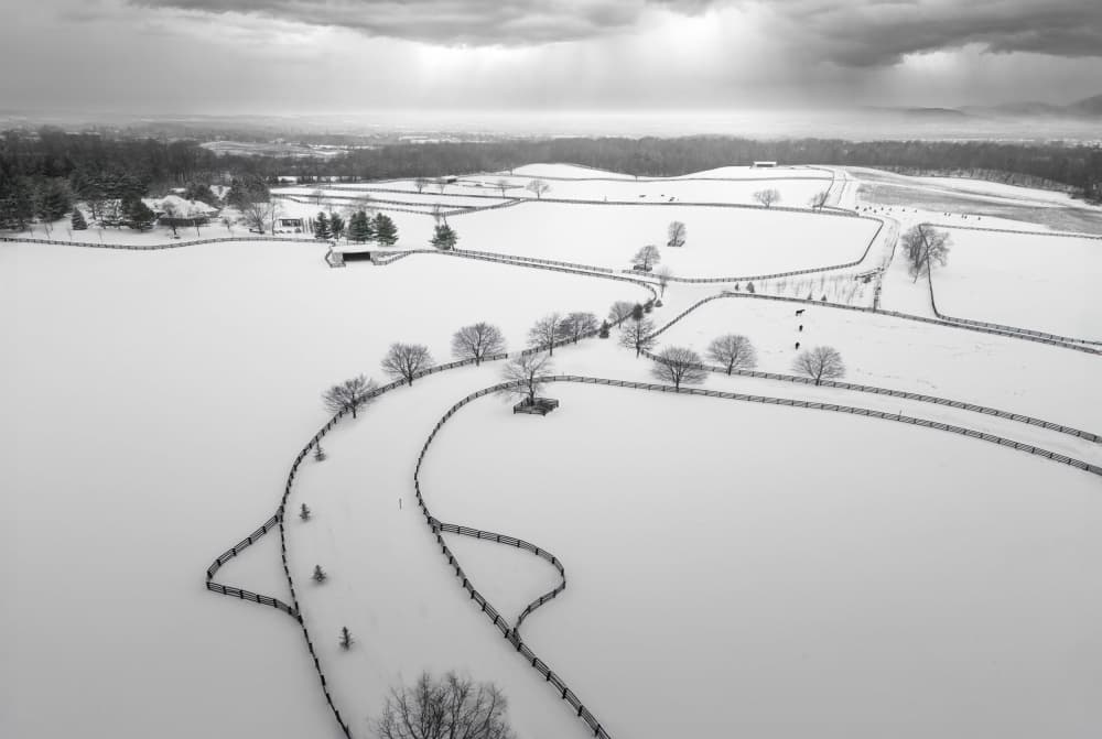 Dramatic Snowy Landscape by Larry Deng APA — canvas wall art