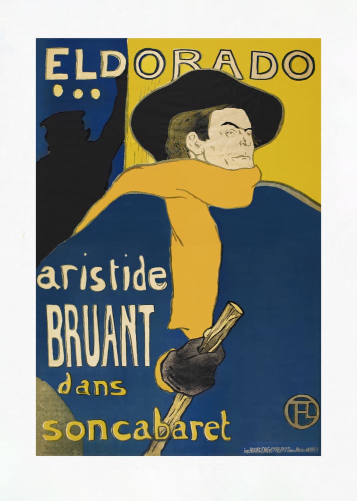 Les Ambassadeurs   Aristide Bruant (1892 by TOULOUSE LAUTREC — canvas wall art