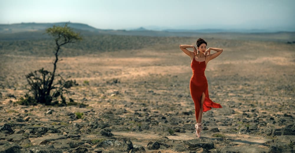 Elegant Desert Dancer by Waldemar Szmidt — canvas wall art