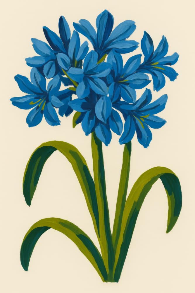 Vibrant Blue Bloom by Frida Floral Studio — canvas wall art