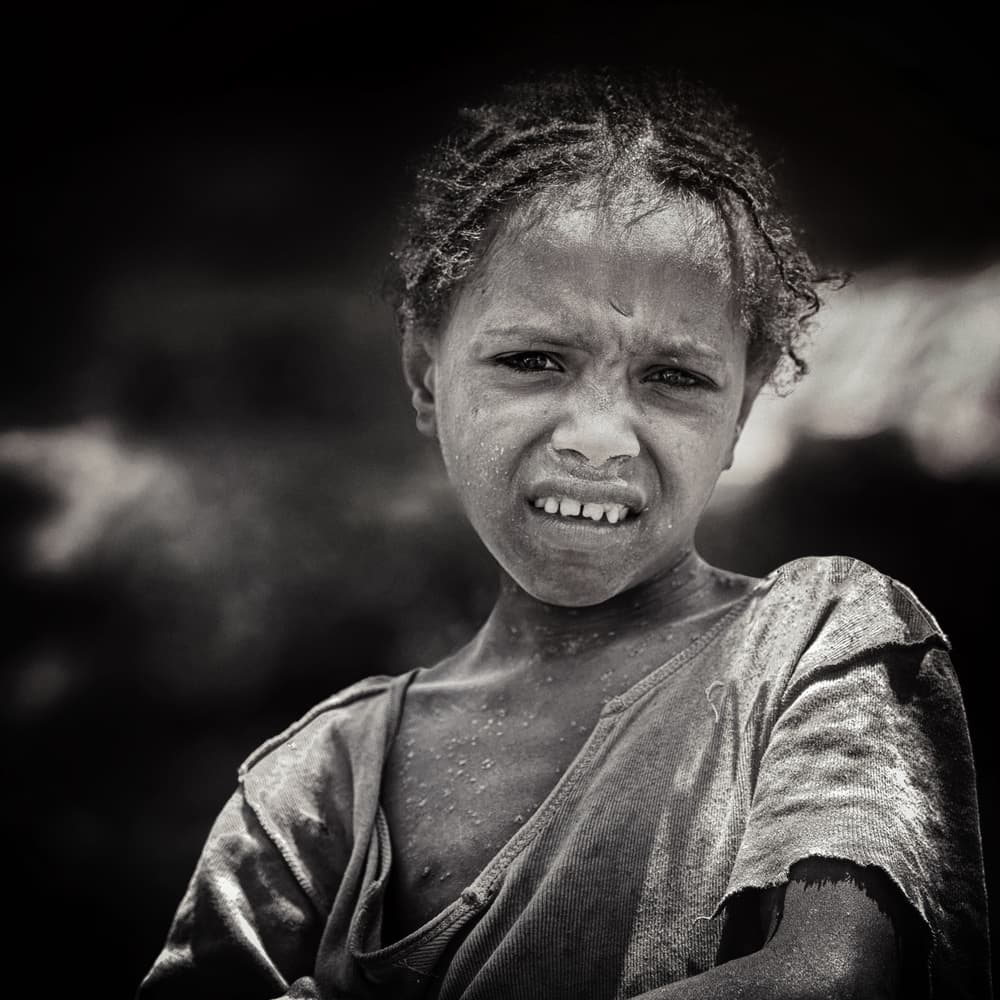 Serious Young Gaze by Piet Flour — canvas wall art