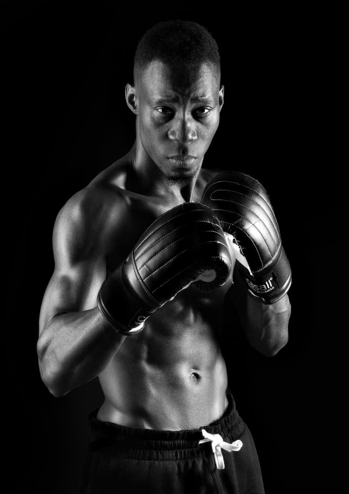 Intense Boxer by Jørgen Wicklow — canvas wall art