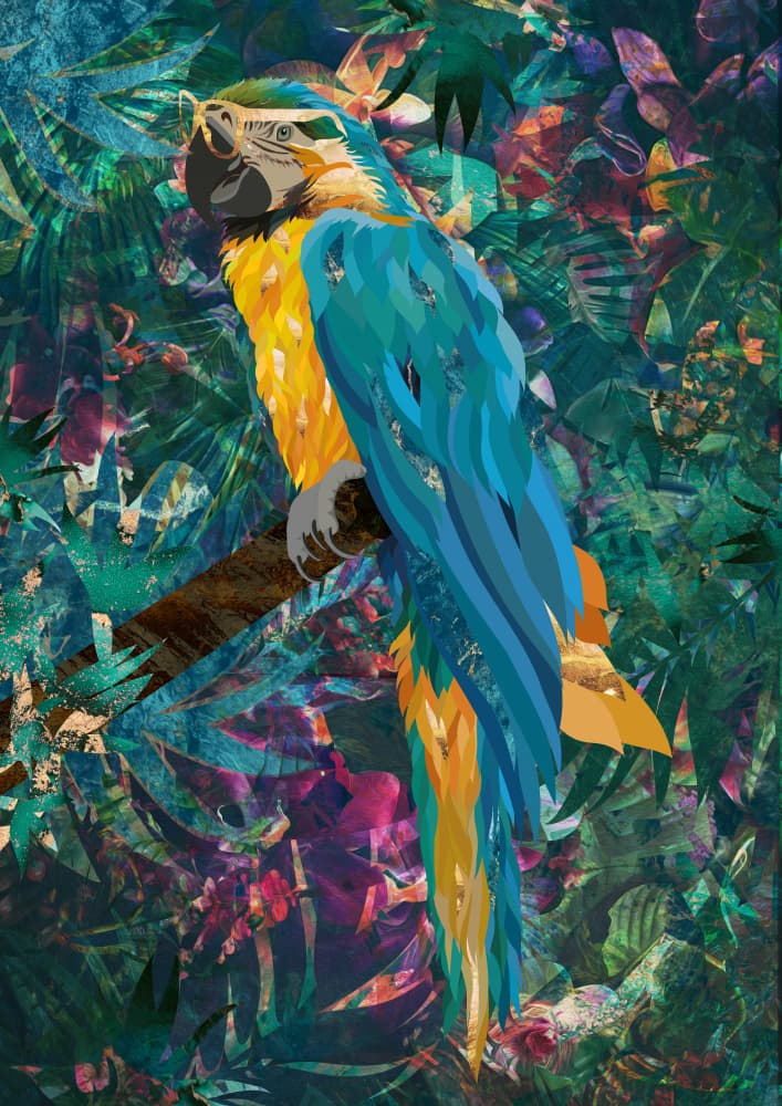 Vibrant Jungle Macaw