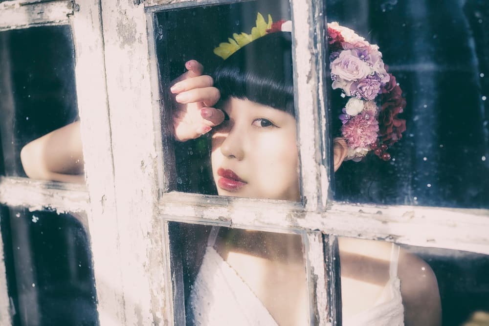 Dreamy Floral Window Gaze by 7 Flavor C/P — canvas wall art