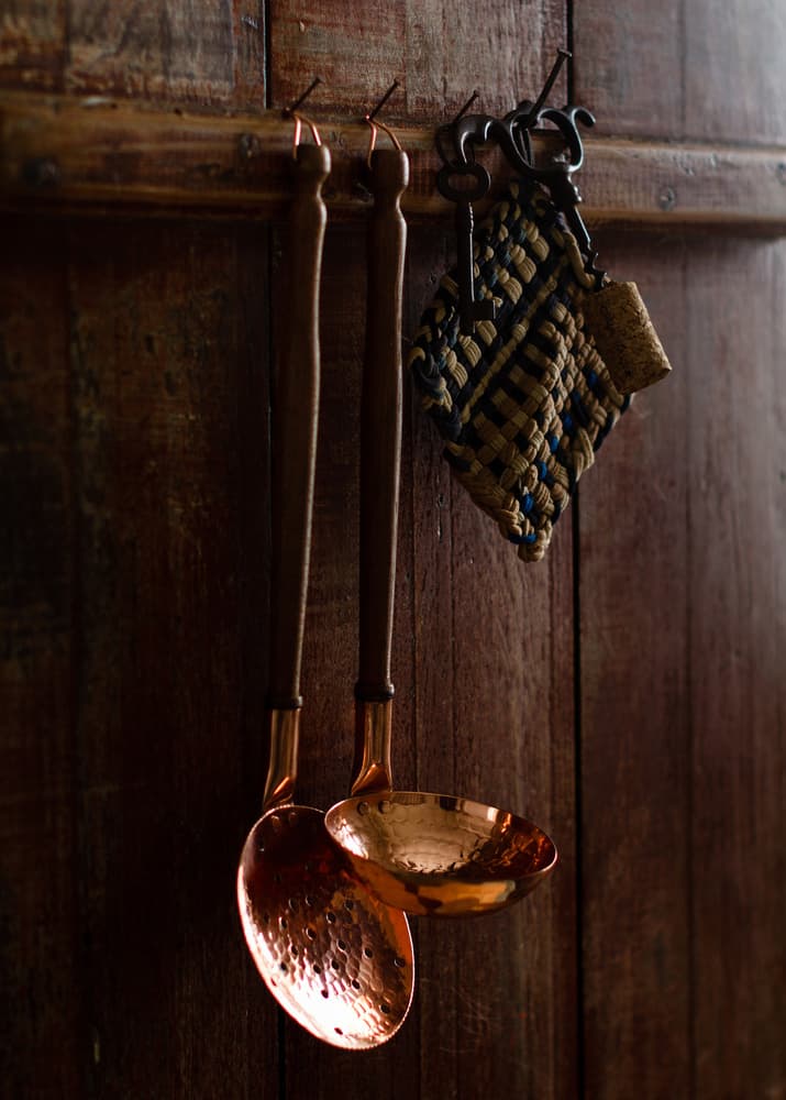 Rustic Copper Ladles by Luiz Laercio — canvas wall art