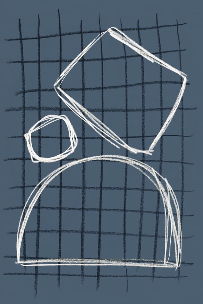 Shape Play 2 by Mareike Böhmer — canvas wall art