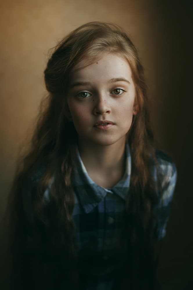 Pensive Young Girl by Natalia Zhukova — canvas wall art