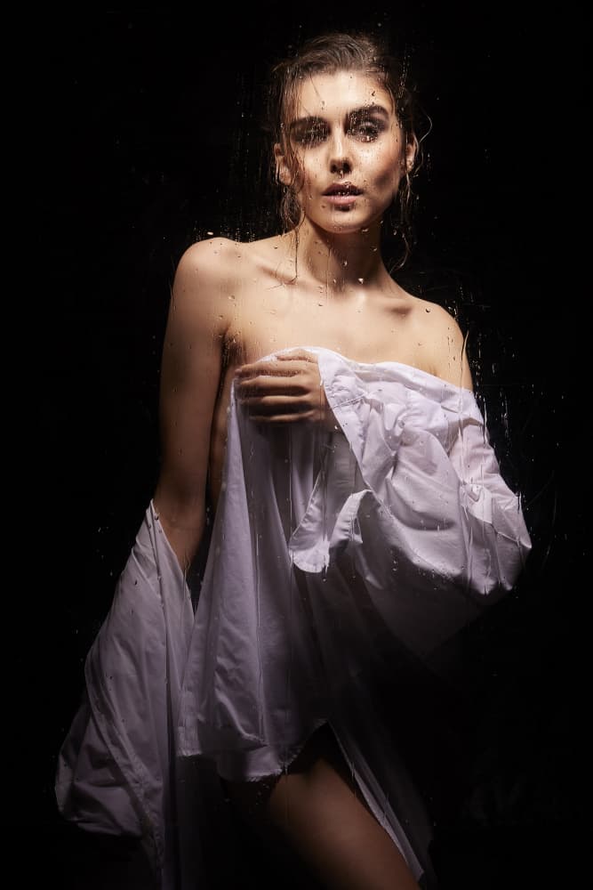 Wet Beauty Portrait by Ralf Eyertt — canvas wall art