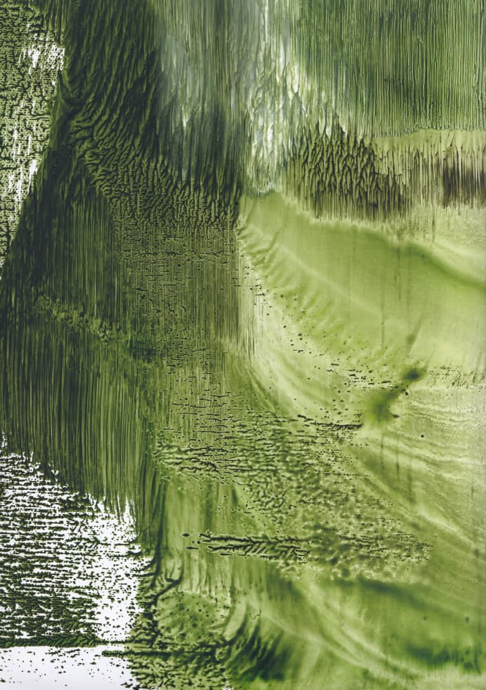 Organic Green Flow by Maira Ribena — canvas wall art