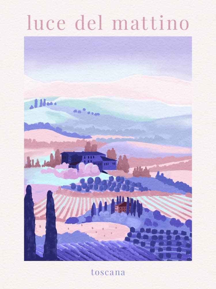 Tuscany Morning by Goed Blauw — canvas wall art