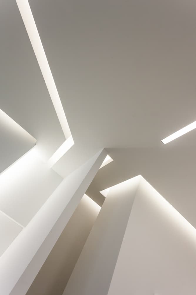 Geometric Light Forms by Michel Guyot — canvas wall art