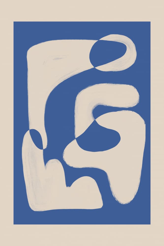 Modern Fluid Shapes by Melloi Art Prints — canvas wall art