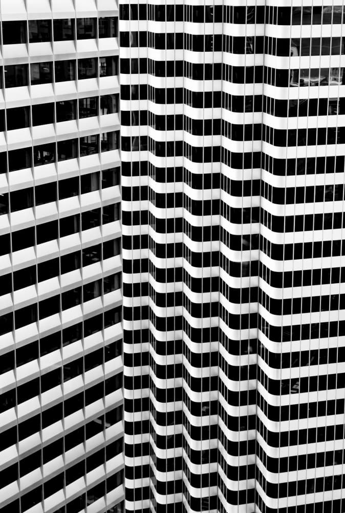 Geometric Urban Facades by Rob Darby — canvas wall art