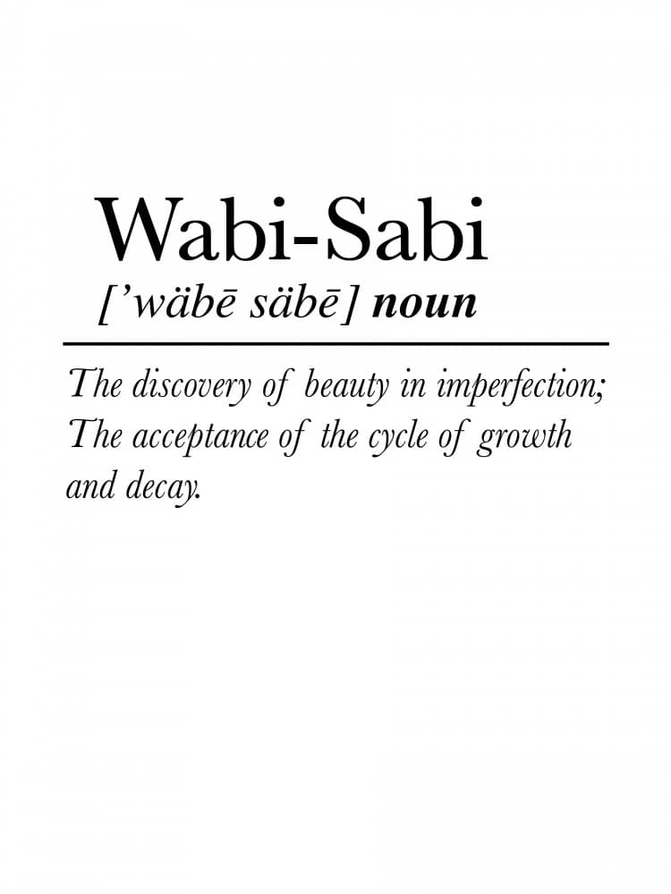 Wabi-Sabi Philosophy by Ninola Design — canvas wall art