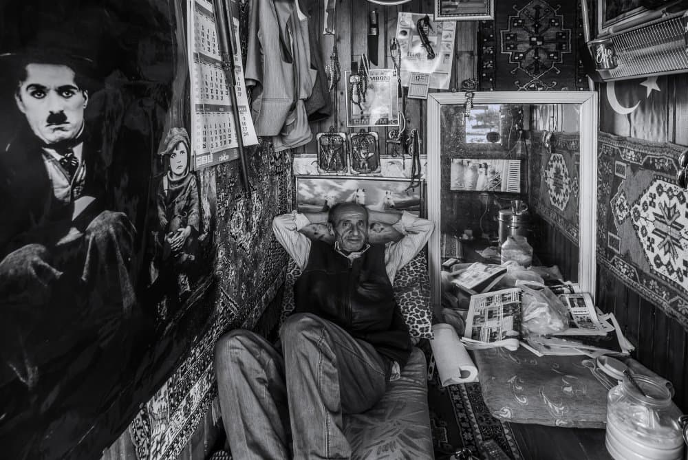 Lonely man by Emir Bagci — canvas wall art