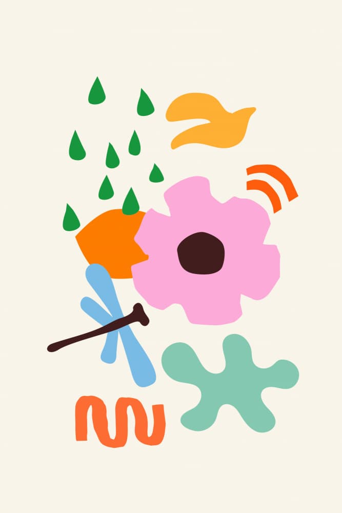 Playful Garden Abstractions by Treechild — canvas wall art