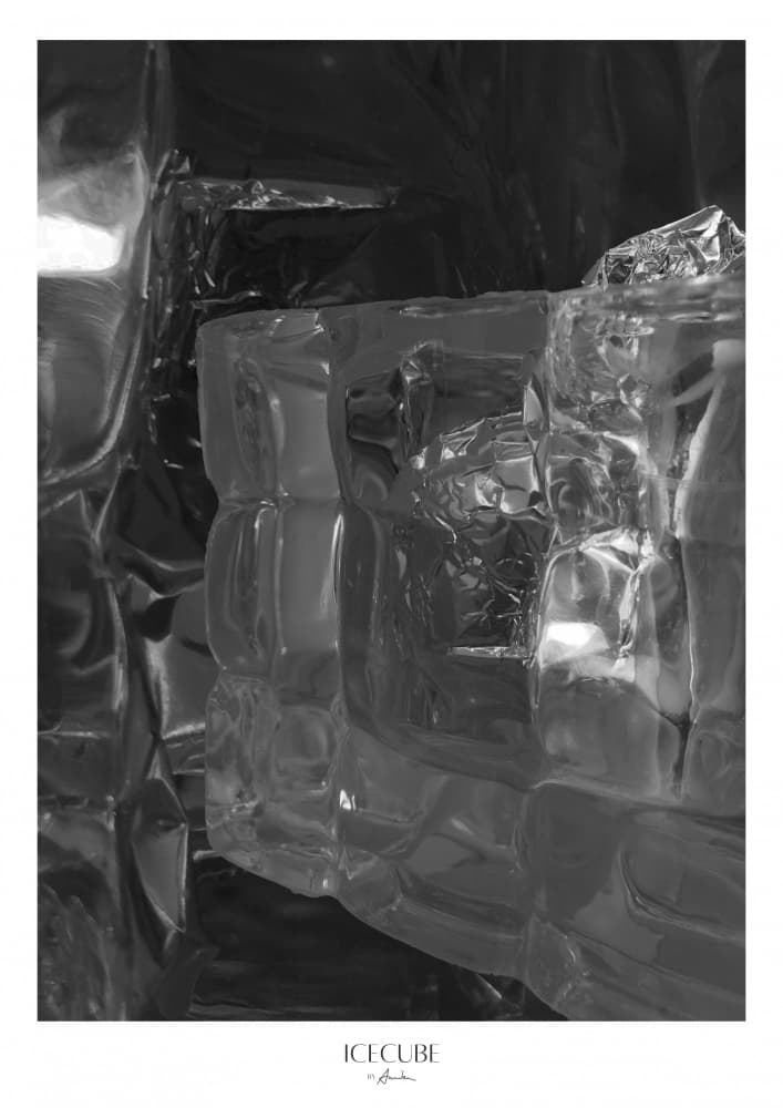 Glistening Ice Forms by Annika John — canvas wall art