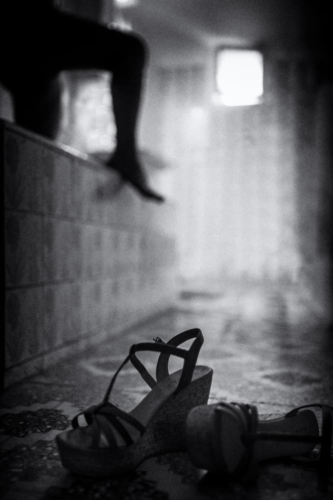 Bare Legs Elegant Wedges by Manos Pergioudakis — canvas wall art